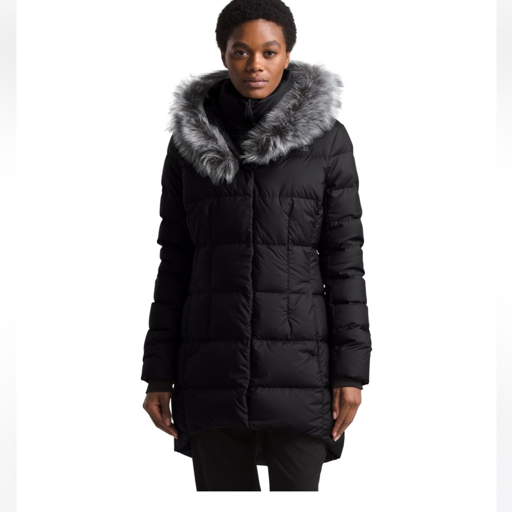 North face Women’s Dealio Down Parkina fur jacket bomber xl new without tag